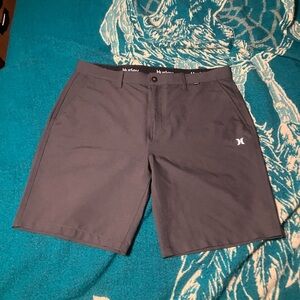 Hurley Men’s 4-Way Stretch Quick Dry Walking Shorts Grey 36 Waist NEW
